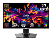 MSI MAG 272UP QD-OLED X24 27-inch 3840 x 2160 (UHD) Gaming Monitor, 240Hz, Adaptive-Sync, HDMI, DisplayPort, VESA Mountable, Tilt, Height Adjustable, Speaker, 0.03ms, Black