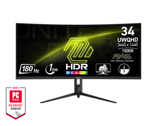MSI MAG 342CQR E2, 34″ 1440p