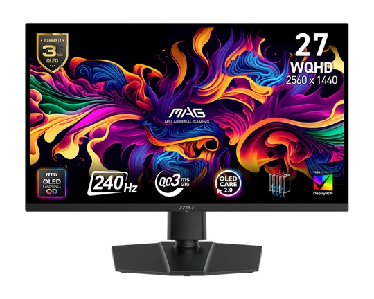 MSI MAG 273QP QD-OLED X24 27-inch 2560 x 1440 (QHD) Gaming Monitor