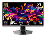 MSI MAG 272QP QD-OLED X50 Gaming Monitor, 27" QD-OLED Display, WQHD Resolution, 500Hz Refresh Rate, 0.03ms (GtG) Response Time, AMD FreeSync Premium Pro, Black