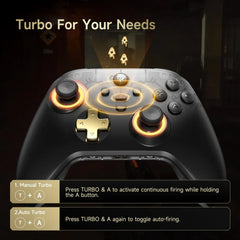 EasySMX D05 Multiplatform Gaming Controller with Charging Dock, Hall Effect Joysticks and Triggers