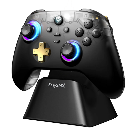 EasySMX D05 Multiplatform Gaming Controller with Charging Dock, Hall Effect Joysticks and Triggers