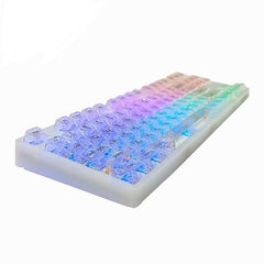 K87 87% TKL Mechanical keyboard-Transperent RGB Gaming Keyboard In Pakistan- Black/White