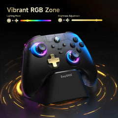 EasySMX D05 Multiplatform Gaming Controller with Charging Dock, Hall Effect Joysticks and Triggers