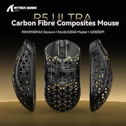 ATTACK SHARK R5 Ultra Carbon Fiber Wireless 8K PAW3950MAX Gaming Mouse