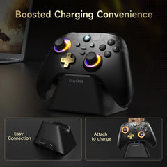 EasySMX D05 Multiplatform Gaming Controller with Charging Dock, Hall Effect Joysticks and Triggers