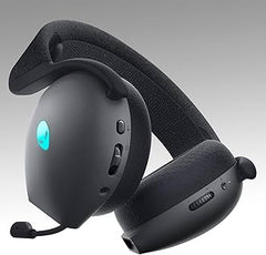 Alienware AW720H Wireless Headset (Open Box) – Dual-Mode, Dolby Atmos, 2.4GHz & 3.5mm, Lunar Light