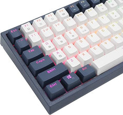 HUO JI CQ84 Wireless Mechanical Keyboard – 60%, RGB, Blue Switches, Bluetooth/Wired, 84 Keys