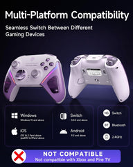 EasySMX D10 Multiplatform Gaming Controller with TMR sticks, Trigger Lock and Charging Dock