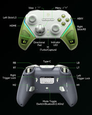 EasySMX D10 Multiplatform Gaming Controller with TMR sticks, Trigger Lock and Charging Dock