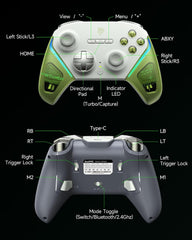 EasySMX D10 Multiplatform Gaming Controller with TMR sticks, Trigger Lock and Charging Dock