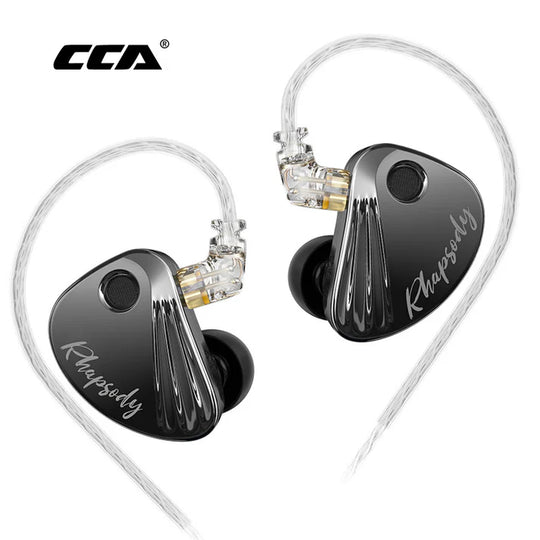 CCA Rhapsody Metal HiFi Bass Earphone High-performance dual- dynamic Headset