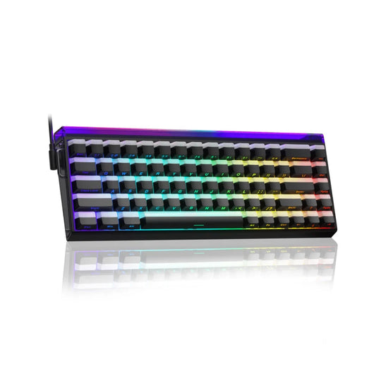Sale AULA Hero 68 HE Wired Magnetic Keyboard - Black Frosted Translucent Edge