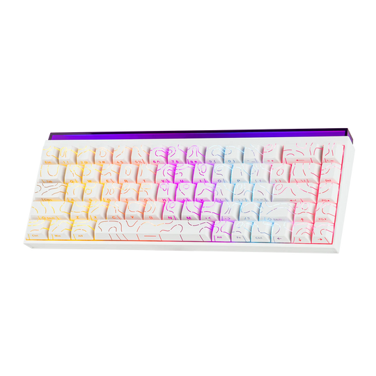 Ajazz NK68 Wired Gaming Keyboard with Lightbox, 65% Compact Mechanical Keyboard