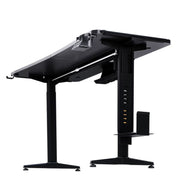Anda Seat Terminator Electric Adjustable Carbon Fiber Texture RGB Gaming Desk Black