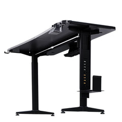 Anda Seat Terminator Electric Adjustable Carbon Fiber Texture RGB Gaming Desk Black