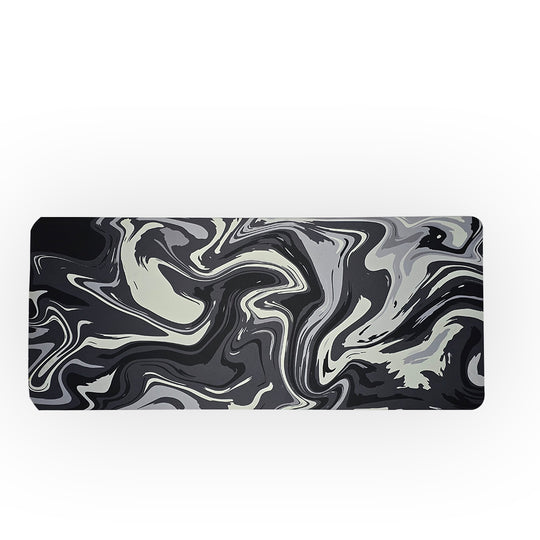 Abstract Mousepad-XXL | 800x300mm Extended Desk Mat |Typographic Mousepad-Black