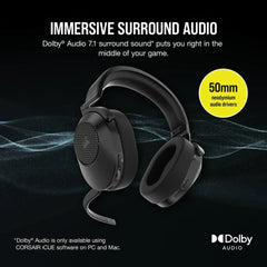 Corsair HS65 WIRELESS Gaming Headset — Carbon