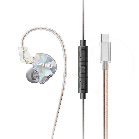 FIIO JD10 FIO-IEM-JD10TC-B Earphones, Earphones, Dynamic Driver, Type-C