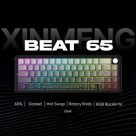 Xinmeng Beat65 4.0 Rapid Trigger RGB Gaming Keyboard, Adjustable Actuation Hall Effect Magnetic Switch