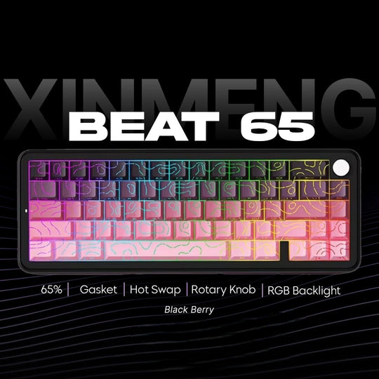 Xinmeng Beat65 4.0 Rapid Trigger RGB Gaming Keyboard, Adjustable Actuation Hall Effect Magnetic Switch