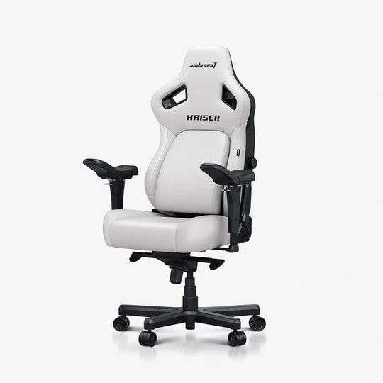 AndaSeat Kaiser 4L | Kaiser Series Premium Leather Gaming Chair- Cloudy White