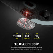 M75 AIR WIRELESS Ultra-Lightweight Gaming Mouse – Black