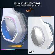 EKSA® E1000 WT True 2.4 GHz Wireless Gaming Headset with ENC