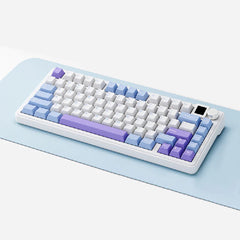 XINMENG M75 Pro TFT Display Tri-Mode Gasket Mechanical Keyboard – White Blue – Juicy Peach