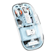 Logitech Transparent Wireless Mouse – Dual Connectivity (Bluetooth & Dongle), Rechargeable, Multicolor
