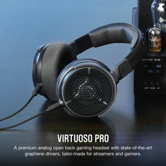 CORSAIR VIRTUOSO PRO Open Back Streaming/Gaming Headset - Carbon