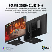 CORSAIR XENEON 32UHD144-A 32-Inch IPS UHD (3840 x2160), 144Hz Refresh Rate, HDR600 Gaming Monitor