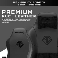 Anda Seat Phantom 3 XL Leather Gaming Chair - Stormy Black