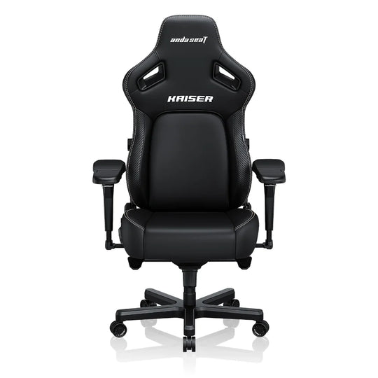 AndaSeat Kaiser 4 Large Premium Ergonomic Leather Gaming Chair – Elegant Black
