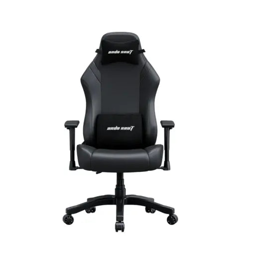 Anda Seat Luna Large Gaming Chair – Ergonomic Recliner, PVC Leather, Lumbar & Neck Support, Black