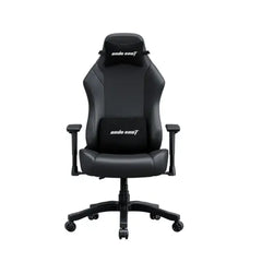 Anda Seat Luna Large Gaming Chair – Ergonomic Recliner, PVC Leather, Lumbar & Neck Support, Black