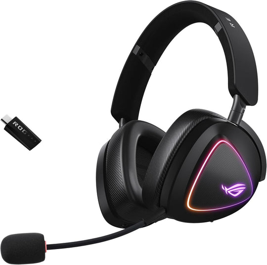 Asus Rog Delta II Wireless Gaming Headset (BT, ROG SpeedNova 2.4GHz, 3.5mm, 50mm Titanium