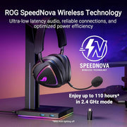 Asus Rog Delta II Wireless Gaming Headset (BT, ROG SpeedNova 2.4GHz, 3.5mm, 50mm Titanium