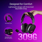 Asus Rog Pelta Wireless Gaming Headset BT, ROG SpeedNova2.4GHz