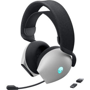Alienware AW720H Wireless Headset (Open Box) – Dual-Mode, Dolby Atmos, 2.4GHz & 3.5mm, Lunar Light