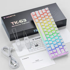 Tezarre TK63 Pro Wireless Mechanical Gaming Keyboard