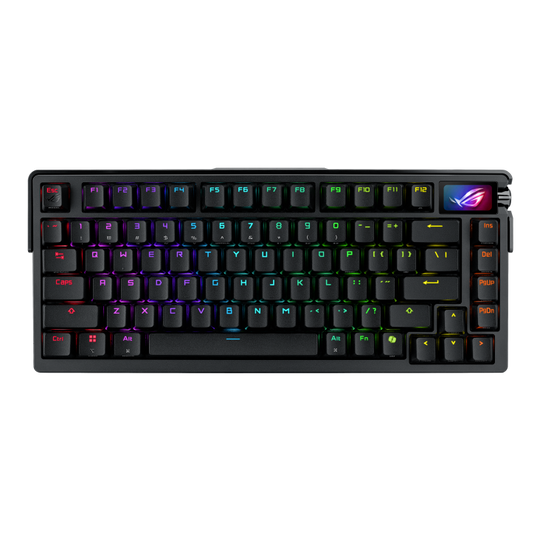 ASUS ROG Azoth Wireless Keyboard – 75% Custom, OLED Screen, NX Snow Switches, Gasket Mount, PBT Keycaps