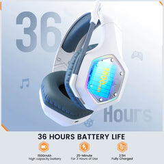 EKSA® E1000 WT True 2.4 GHz Wireless Gaming Headset with ENC