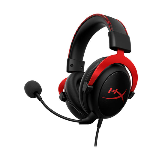 HyperX Cloud II Gaming Headset (Open Box) – 7.1 Surround, Memory Foam, Detachable Mic, Black/Red