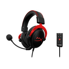 HyperX Cloud II Gaming Headset (Open Box) – 7.1 Surround, Memory Foam, Detachable Mic, Black/Red