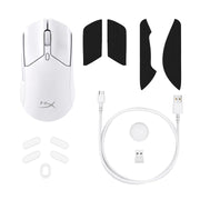 HyperX Pulsefire Haste 2 - Wireless Gaming Mouse | Ultra Lightweight, 61g, 100 Hour Battery Life, 2.4Ghz Wireless, Up to 26000 DPI - Black/White