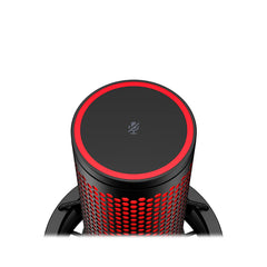 HyperX QuadCast 2 USB Microphone for Gaming, Streaming and Podcasting, with On-Board Controls, LED Lighting, Removable Shock Mount, PC, Mac, PS5, PS4, USB-C - Black