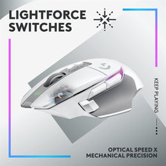 Logitech G502 X Plus Lightspeed RGB Wireless Gaming Mouse - White