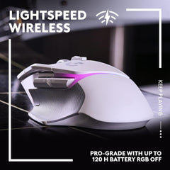 Logitech G502 X Plus Lightspeed RGB Wireless Gaming Mouse - White