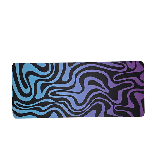 Abstract Mousepad-XXL | 800x300mm Extended Desk Mat |Typographic Mousepads In Pakistan-Black Blue